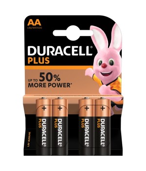 DURACELL PLUS POWER ALKALINE AA/MN1500 BLISTER 4