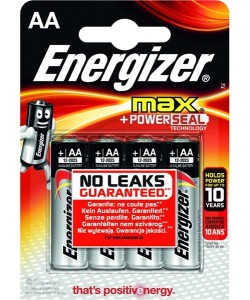 ENERGIZER MAX ALKALINE AA/R06 BLISTER 4