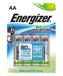 ENERGIZER ECO ADVANCED ALKALINE AA/LR06 BLISTER 4