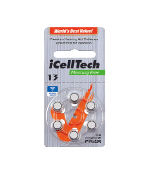 ICell Tech MERCURY FREE Batterijen/doosje à 10 x blister 6 Orange