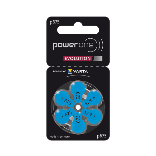 Power one evolution hoortoestel batterij 675 Blauw 10 x blister 6