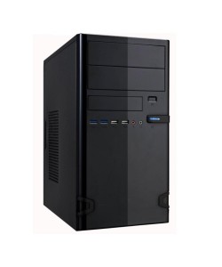 Case 727-22 Black 450Watt M-ATX USB 3.0 "Steel Brushed"