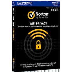 Norton WiFi Privacy 5-Devices 1 jaar