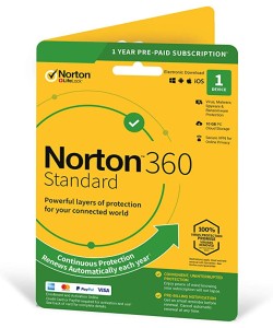 Norton 360 Standard 1-Device + 10 GB Cloudstorage 1 jaar