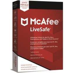 McAfee LiveSafe Unlimited Devices 1 jaar