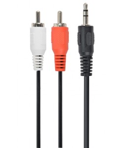 Audiokabel Stereo 3.5mm naar 2 x RCA 1.5M