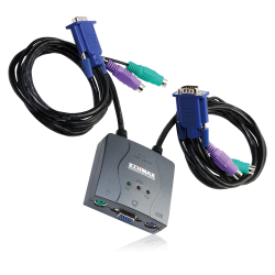 Edimax EK-PA2C 2 Poort PS/2 KVM Switch met Audio