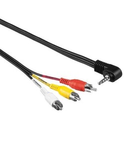 Audiokabel 3.5mm stereo naar 3x RCA Tulp 1.5M