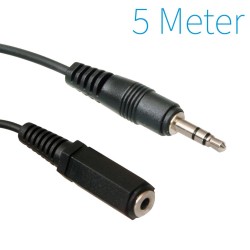 Audio Verlengkabel 3.5mm Stereo Extension 5M