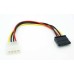 1x Molex naar 1x SATA Power Kabel lengte 15cm