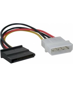 1x Molex naar 1x SATA Power Kabel lengte 15cm