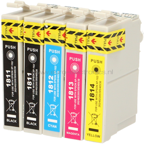 Epson 1811 XL Multipack FLWR Zwart en Kleur