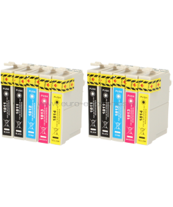 Epson (2X) T1811 / T1814XL Multipack Zwart en Kleur FLWR Cartridges