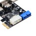 Pci-E Naar 2x Usb 3.0 20pin Kaart