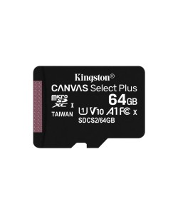 Kingston Technology Canvas Select Plus flashgeheugen 64 GB MicroSDXC UHS-I Klasse 10