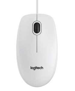 Logitech B100 Optische Bedraade Witte Usb Muis