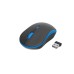 Wireless Opticale Muis, Zwart/Blauw