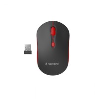 Wireless Opticale Muis, Zwart/Rood