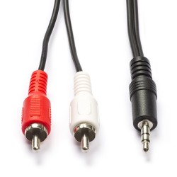 Audio Jack 3.5 mm naar RCA plug kabel 5m