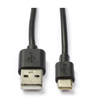 USB-A naar USB-C kabel | 1 meter | USB 2.0 (Zwart)