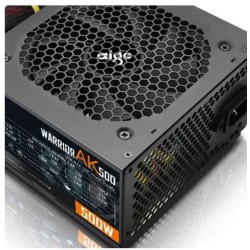 Aigo AK 500W PC PSU Voeding Zwart Gaming Rustig 120mm RGB