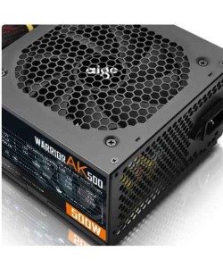 Aigo AK 500W PC PSU Voeding Zwart Gaming Rustig 120mm RGB