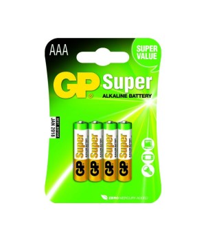 GP Super Alkaline AAA Micro Penlite, Blister 4