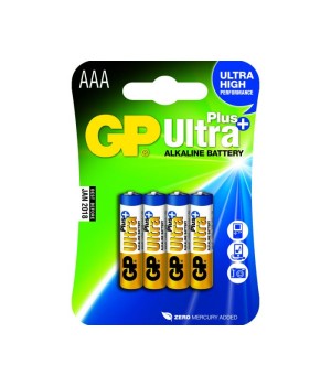 GP Ultra Plus Alkaline AAA Micro penlite, blister 4