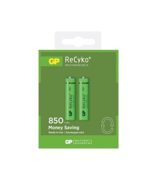 GP ReCyko+ oplaadbare AAA Micro penlite (850mAh), blister 2