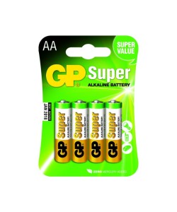 GP Super Alkaline AA Mignon penlite, blister 4