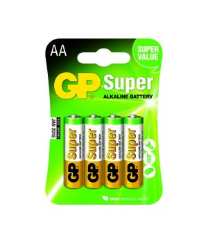 GP Super Alkaline AA Mignon penlite, blister 4