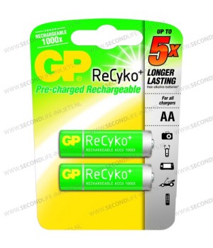 GP ReCyko+ oplaadbare AA Mignon penlite (2000mAh), blister 2