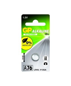 GP Alkaline knoopcel 76A (V13GA / L1154), blister 1