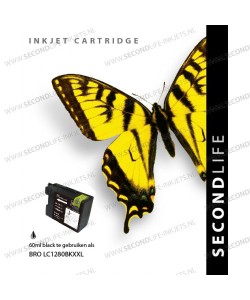 Brother LC1280 Zwart 60ml XXL Cartridges
