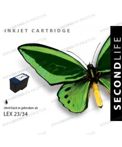 Lexmark 23 / 34 Zwart 28ml Cartridges